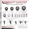 Service Caster 5 Inch Maroon Polyurethane Wheel Swivel 58 Inch Threaded Stem Caster with Brake SCC SCC-TS20S514-PPUB-MRN-PLB-58212 - alternate 2